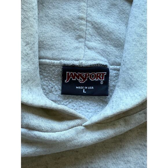 Vintage 90s Illinois Medicine Gray Hoodie Sweatshirt Size Large Made In USA - Picture 5 of 7